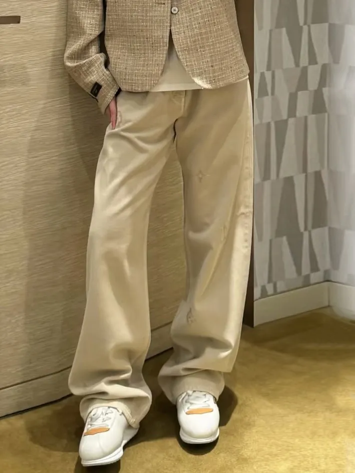 Louis Vuitton/Louis Vuitton embroidered signature straight jeans